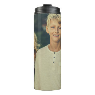 Personalised Custom 2 Photo Double Sided Thermal Tumbler