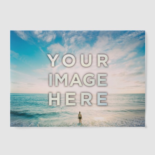 Personalised Custom 2 Photo Vellum Invitations (Front)