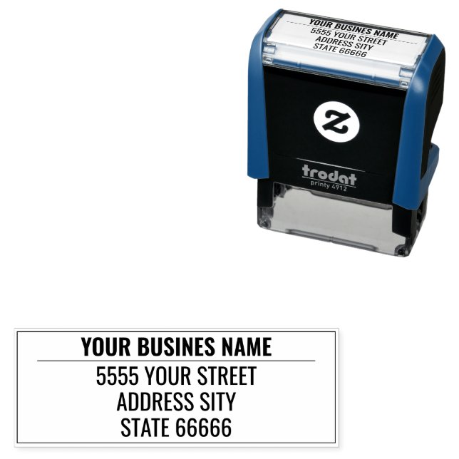 Personalised Custom Address Self-inking Stamp (In Situ)