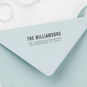 Personalised Custom Address Stamp Various Fonts