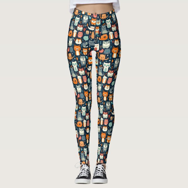 Personalised Custom All-Over-Print Leggings (Front)