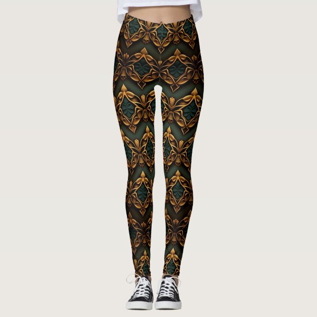 Personalised Custom All-Over-Print Leggings (Front)