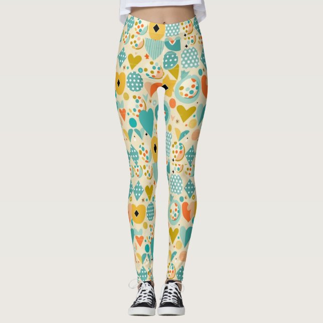 Personalised Custom All-Over-Print Leggings (Front)