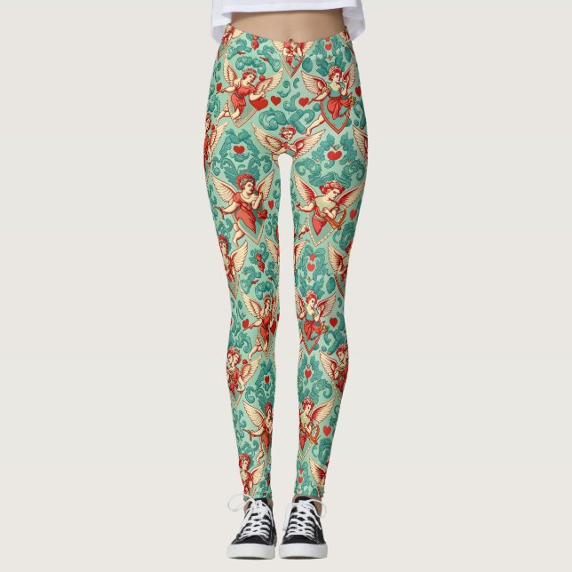 Personalised Custom All-Over-Print Leggings (Front)