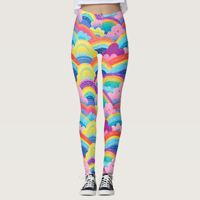 Personalised Custom All-Over-Print Leggings (Front)