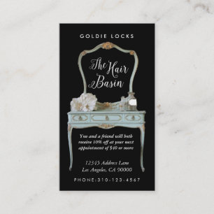 Personalised Custom Antique Vanity Salon Cards