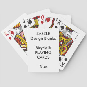 Personalised Custom Bicycle® BLUE Playing Cards