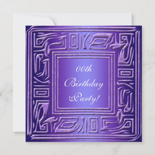 Personalised Custom Birthday Party Invitations (Front)