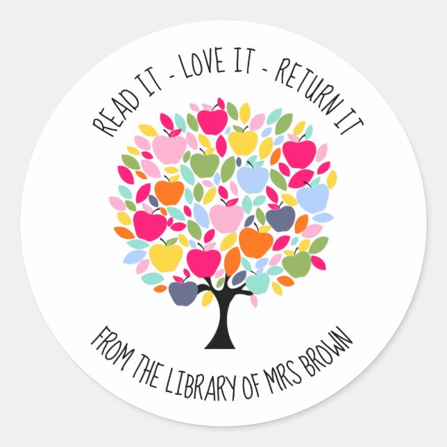Personalised Custom Book Stickers | Bookplate Labe (Front)