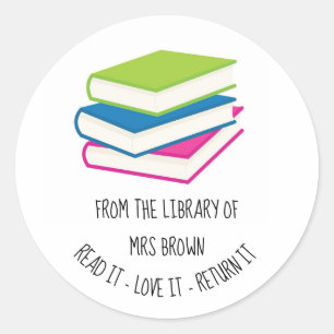 Personalised Custom Book Stickers   Bookplate Labe