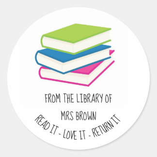 Personalised Custom Book Stickers | Bookplate Labe