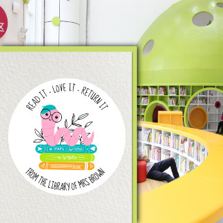 Personalised Custom Book Stickers | Bookplate Labe