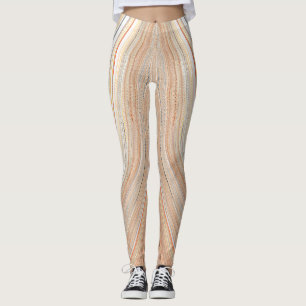 Personalised Custom Branded Striped Capri Leggings