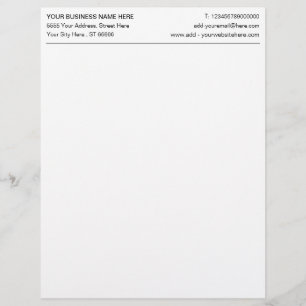 Personalised Custom Business Letterhead Template