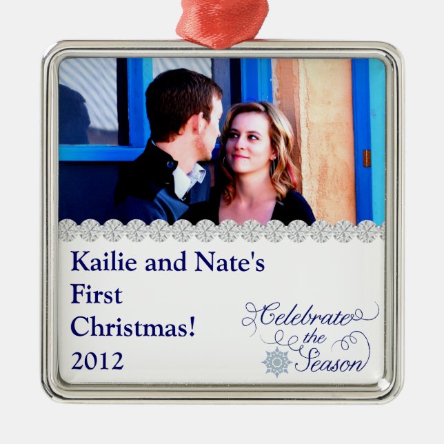 Personalised Custom Celebrate the Season Ornaments (Front)
