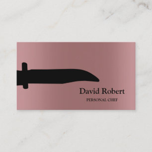 Personalised Custom Chef Kitchen Restaurant Business Card