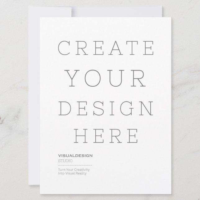 Personalised Custom Christmas Flat Invitation (Front)