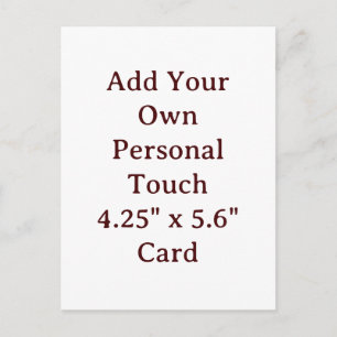 Personalised Custom Christmas Holiday 4.25" x 5.6" Postcard