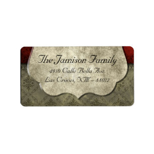 Personalised Custom Christmas Mailing Label