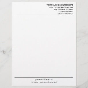 Personalised Custom Company Letterhead Business