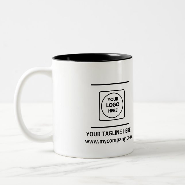 Personalised Custom Company Logo Promo mug (Left)