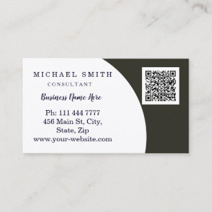 Personalised Custom Corporate QR Code Logo Busines Business Card