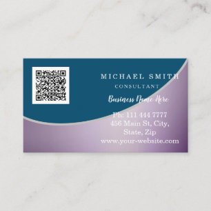 Personalised Custom Corporate QR Code Logo Business Card