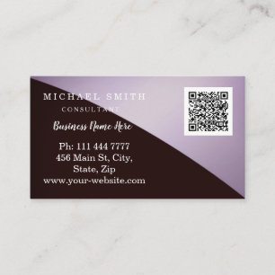 Personalised Custom Corporate QR Code Logo Business Card