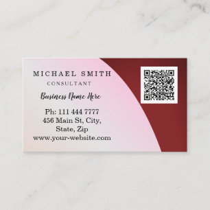 Personalised Custom Corporate QR Code Logo Business Card