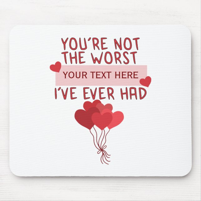 Personalised Custom Cute Valentines Day Mouse Pad (Front)