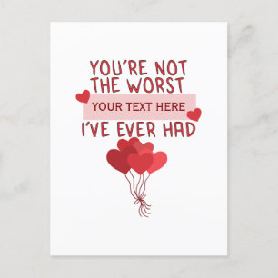 Personalised Custom Cute Valentines Day Postcard
