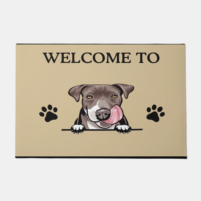 Personalised Custom Doormat For Dog Lover Gift (Front)