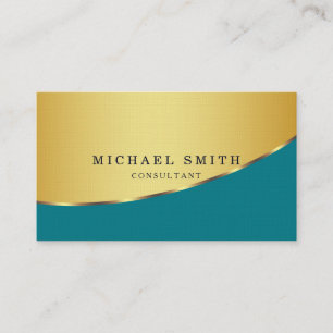 Personalised Custom Elegant Modern Plain Metal Business Card