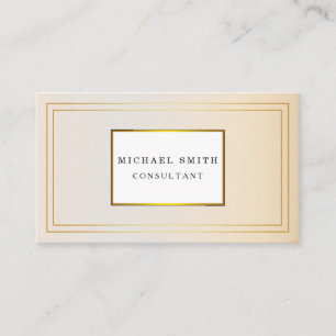 Personalised Custom Elegant Modern Plain Metal Business Card
