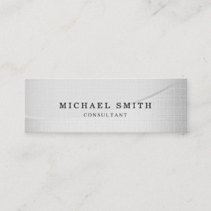 Personalised Custom Elegant Modern Plain Metal Mini Business Card
