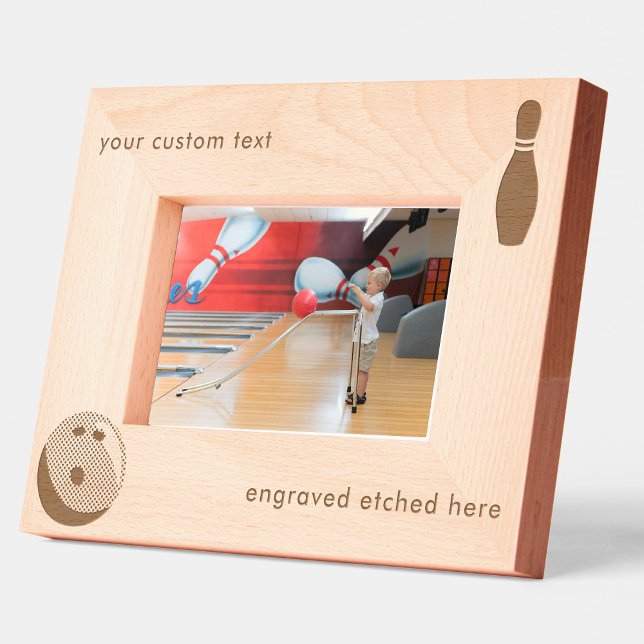 Personalised Custom Engraved Etched Bowling Ball Frames (Personalized Custom Engraved Etched Bowling Ball)
