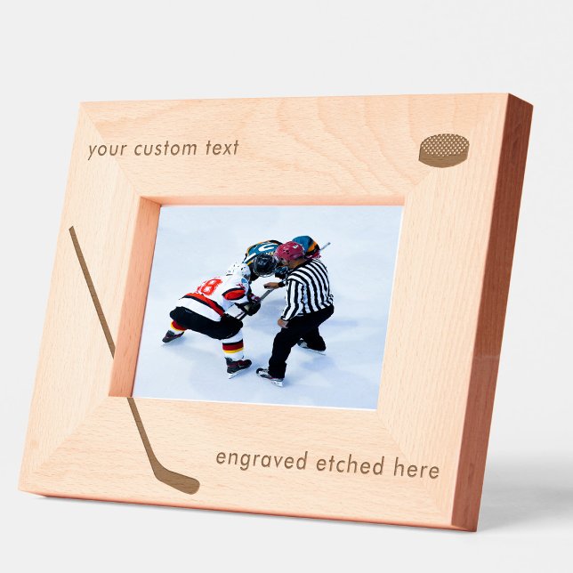 Personalised Custom Engraved Etched Ice Hockey (Personalized Custom Engraved Etched Ice Hockey)
