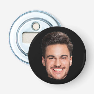 Personalised Custom Face Black Bottle Opener