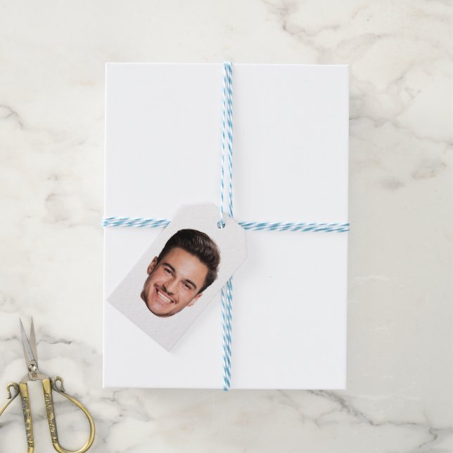 Personalised Custom Face Gift Tags (With Twine)
