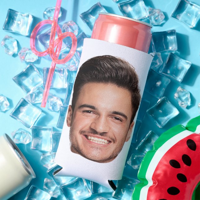 Personalised Custom Face Seltzer Can Cooler (In Situ Summer)