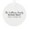 Personalised Custom FAMILY Holiday Photo Ornament
