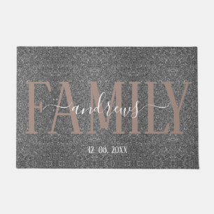 Personalised Custom Family Name signature Door Mat