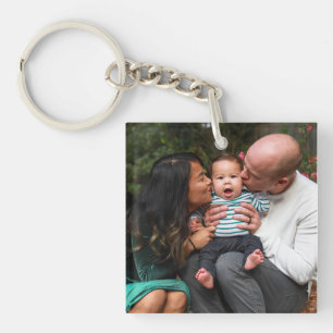 Personalised Custom Family Photo Key Ring