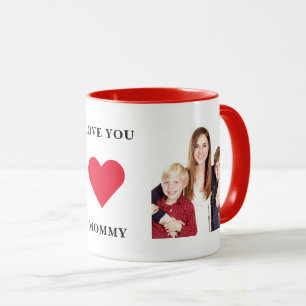 Personalised Custom Family Photo Love You Mummy Mug