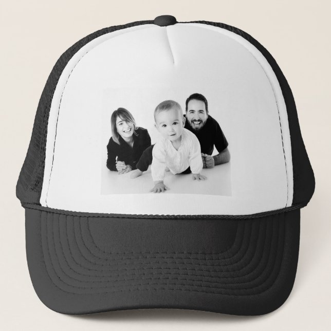 Personalised Custom Family Photo Trucker Hat  (Front)