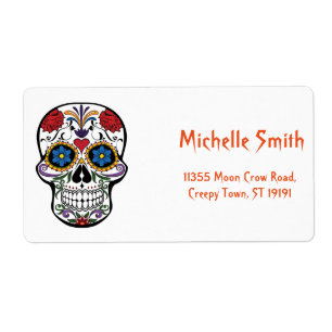 Personalised Custom Floral Sugar Skull Halloween