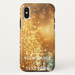 Personalised Custom Gold Glitter Your Own Photo Case-Mate iPhone Case