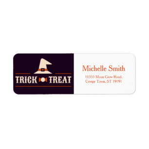 Personalised Custom Halloween Label