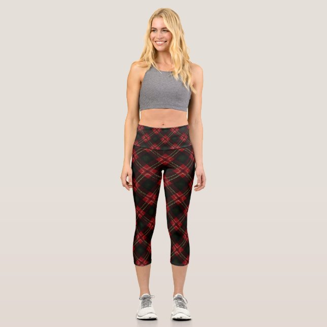 Personalised Custom High Waisted Yoga Capris (Front)