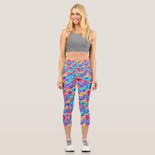 Personalised Custom High Waisted Yoga Capris
